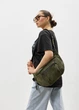 Женская сумка бананка Sambag DistrictDart оливковая 38×21 см (80460419) - изображение 2
