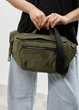 Женская сумка бананка Sambag DistrictDart оливковая 38×21 см (80460419) - изображение 3