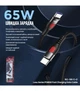 Кабель Remax Lesu USB Type-C - USB Type-C 65W, 1м, Black (RC-195) - зображення 7
