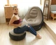 Надувное садовое кресло с пуфиком Air Sofa Comfort zd-33223, велюр, 76*130 см - изображение 8