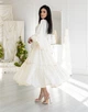 Платье из хлопка с кружевом 111662 L Бежевый - изображение 3