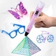 3D-Ручка 3Dpen С Lcd Экраном Полный Набор Пластик Розовый - изображение 4