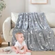 Светящийся теплый и нежный плед для детей и подростков 100x150 Magic Blanket Серый - изображение 4