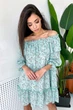 Жіноча сукня з квітковим принтом шифон вільного крою Seventeen L-XL Блакитний (2000000166506) - изображение 2