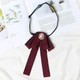 Елегантна брошка-бант із перлиною Honey Fashion Accessories бордовий (30к056) - изображение 1