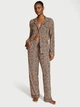 Піжама (Сорочка + штани) Victoria's Secret SoSoft™ Modal Long Pajama Set S Regular Леопард (27160909) - зображення 1