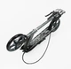 Самокат двухколесный Skyper Neon N-794 складной руль стальная рама PU колеса. Grey and Black (194609) - изображение 3