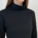 Гольф жіночий трикотаж з начісом чорний, L-XL - изображение 2