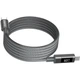 Магнитный кабель для передачи данных Choetech USB-C M-M PD 60W LED-дисплей 1.2м Gray (XCC-1067-GY) - изображение 1
