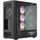 Корпус Modecom VOLCANO AQ400 ARGB MIDI Tower із LCD дисплеєм 6.2” 4x120mm без БЖ Black (MC-A-AQ400-4FA-B) - зображення 6