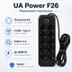 Удлинитель сетевой UA Power F26 10 розеток 4 USB Type-C 4 м Black - изображение 2