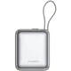 Повербанк Choetech 10000mAh 35W PD3.0 USB-C In/Out із вбудованим кабелем та LED дисплеєм (B832-GY) - зображення 1