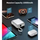 Повербанк Choetech 10000mAh 35W PD3.0 USB-C In/Out із вбудованим кабелем та LED дисплеєм (B832-GY) - зображення 6