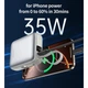 Повербанк Choetech 10000mAh 35W PD3.0 USB-C In/Out із вбудованим кабелем та LED дисплеєм (B832-GY) - зображення 7