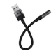 Перехідник ACEFAST USB-A to 3.5mm audio converter J13 |0.15m| Black - зображення 3