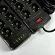 Подовжувач мережевий UA Power F35U, 10 розеток, 4USB, 2Type-C, 4 м, чорний - зображення 4