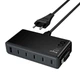 Адаптер сетевой HOCO C151A USB, 6Type-C, QC, черный - изображение 4