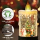 Нічник новорічний Свічка XMAS WDL-23016B 10087, сніговик - зображення 2