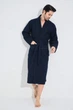 Мужской халат с вафельный с поясом Nusa 22655, 3XL, Темно-синий - изображение 1