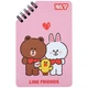 Блокнот Yes Line Friends Hearts 95x145 60 аркушів лінія - изображение 1