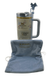 Термос термокружка Stanley Quencher H2.0 Tumbler из нержавеющей стали 1,18 л Vintage Blue Bow KT6007857 - изображение 2