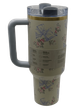 Термос термокружка Stanley Quencher H2.0 Tumbler из нержавеющей стали 1,18 л Vintage Blue Bow KT6007857 - изображение 8