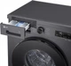 Стиральная машина LG серии 6 Motion™ Steam™ F2Y2HS5JE, фронтальная, узкая, 44 см, 7 кг, 1200, класс F/A/B, 10 программ, инверторный, WiFi, дисплей, черный - изображение 7