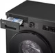 Стиральная машина LG серии 6 Motion™ Steam™ F4Y2VS5JE, фронтальная, полноразмерная, 55 см, 9 кг, 1400, класс А/A/B, 10 программ, пар, инверторный, WiFi, дисплей, черный - изображение 10