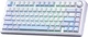 Клавіатура ігрова бездротова Aula F75 Bluetooth та 2.4G, USB, механічна Greywood V3, Hot Swap, PBT кейкапи, блакитна - зображення 3