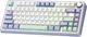 Клавіатура ігрова бездротова Aula F75 Bluetooth та 2.4G, USB, механічна Greywood V3, Hot Swap, PBT кейкапи, біла - зображення 3