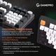 Клавіатура ігрова дротова GamePro MK170B USB, механічна Outemu Red, RGB підсвітка, 97 клавіш, регулятор гучності, біло чорна - зображення 9
