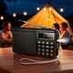 Портативное радио Hoco HI50 Portable Radio Bluetooth 5.3, 5W, AM, FM, USB, TF, аккумулятор до 5 часов работы, черное - изображение 6