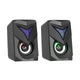 Комп’ютерні колонки Xtrike ME SK-405 Gaming Speaker, RGB, 3 Вт×2, USB, 3.5 мм AUX, чорні - зображення 2