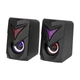 Комп’ютерні колонки Xtrike ME SK-405 Gaming Speaker, RGB, 3 Вт×2, USB, 3.5 мм AUX, чорні - зображення 3