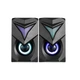 Комп’ютерні колонки Xtrike ME SK-405 Gaming Speaker, RGB, 3 Вт×2, USB, 3.5 мм AUX, чорні - зображення 5