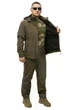 Костюм Soft shell водонепроникний, утеплений на флісі 48 (ML - 44 олива) - зображення 3