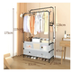 Полка/шкаф для обуви + стойка/вешалка для одежды MJPP83, Напольный органайзер MJPP83 для дома 57368/59 - изображение 3