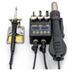 Паяльная станция Micro JCD 8898 80Вт с термофеном цифровая для ремонта электроники - изображение 5