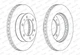 Гальмівний диск FERODO DDF1783C 435120K070, 435120K060 - изображение 2