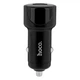 Адаптер автомобільний Hoco Z42 Light road dual port digital display Car charger Вlack зарядний пристрій для телефона |1USB/1Type-C, 5A, PD20W/QC3.0| Чорний - зображення 6