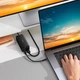 Мережевий зарядний пристрій Baseus GaN5 Pro Desktop Fast Charger 67W USB+2Type-C+HDMI + кабель Baseus Type-C to Type-C 100W 20V/5A 1м Чорний - зображення 12