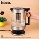 Електричний Чайник Електрочайник 1.8л HOCO HA01A Kitchen high boron glass electric kettle Silver з нержавіючої сталі та скла | Срібний - зображення 2