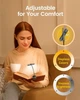 Акумуляторна гнучка обертова Лампа на прищіпці з таймером Glocusent A24 Rotatable Book Light book light для читання в ліжку дворядна конструкція з 22 світлодіодами |2700/3400/6000K, 100h, 1000mah| Сірий - зображення 4