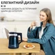 Электрочайник с функцией автоотключения дисковый Sokany SK-SH-1076 2000 Вт 1,7 л Зеленый - изображение 4