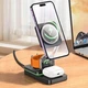 Зарядка беспроводная станция Qi 3in1 Wireless Charger HOCO CQ10 |22.5W, Watch/Airpods/Phone| Док станция Black - изображение 2