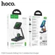 Зарядка беспроводная станция Qi 3in1 Wireless Charger HOCO CQ10 |22.5W, Watch/Airpods/Phone| Док станция Black - изображение 6