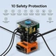 Мережевий зарядний пристрій Baseus GaN5 PowerCombo Digital PowerStrip 65W 2AC+USB+Type-C + кабель Baseus Type-C to Type-C 100W 20V/5A 1м Чорний - зображення 11