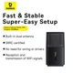 Внешний модем WiFi адаптер Baseus FastJoy Series 300Mbps |2.4GHz, USB, сетевой, 300 Мбит/с, Windows, Linux, встроенная антенна, для компьютера, ноутбука| Черный - изображение 6