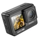 Екшн спорт камера Hoco DV102 anti-shake sports camera |відео, фото, 4K, 120fps, wifi, 2 екрани, Wi-Fi, microSD до 128 ГБ, 900 мАг, водонепроникність до 30 метрів, функція анти-шейк| Чорний - зображення 1