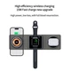 Беспроводная зарядная док-станция Qi 3in1 Foldable Magnetic Wireless Charger XYJ X8 Phone Apple Watch AirPods - изображение 2